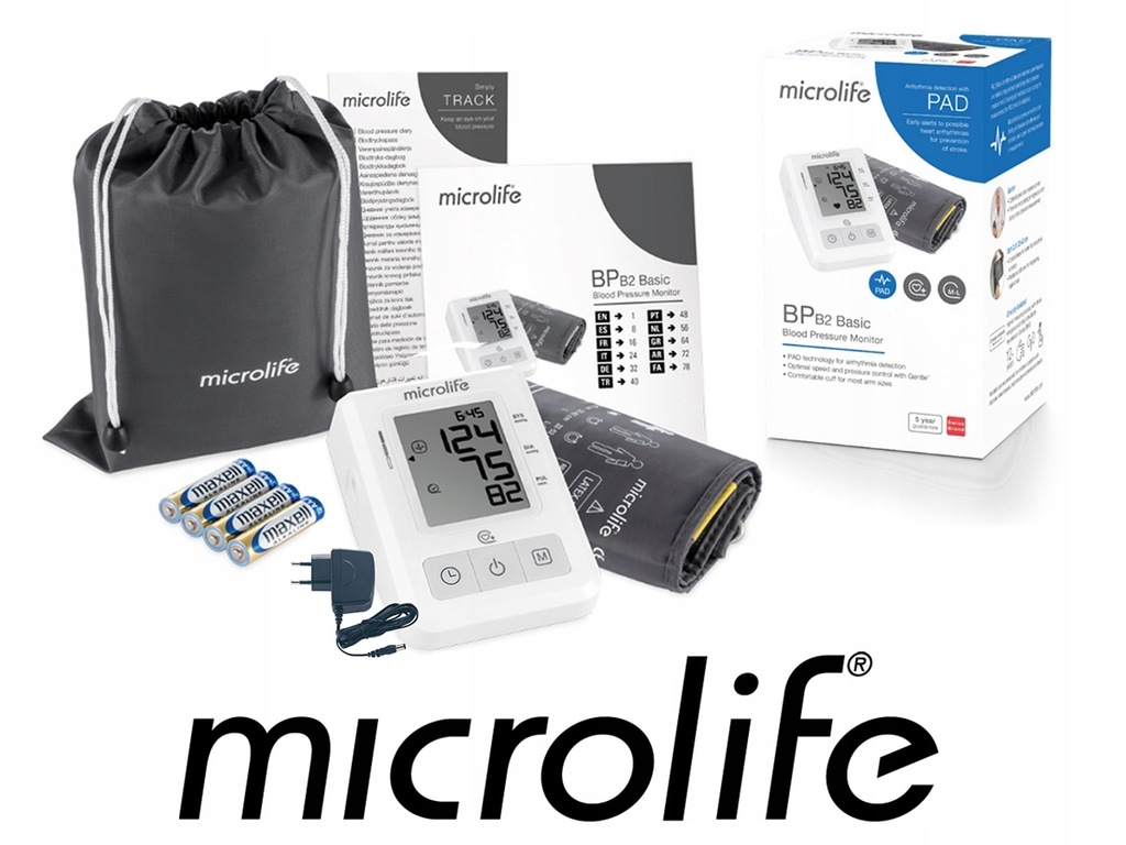 Microlife Ciśnieniomierz BP B2 Basic + zasilacz