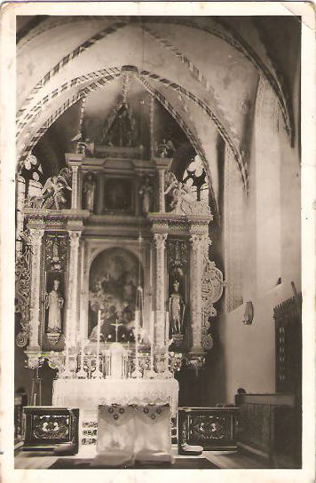 ŚRODA WLKP --- OŁTARZ W KOLEGIACIE --- 1958