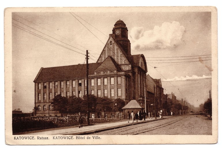 KATOWICE RATUSZ- PRZEDWOJENNA POCZTÓWKA