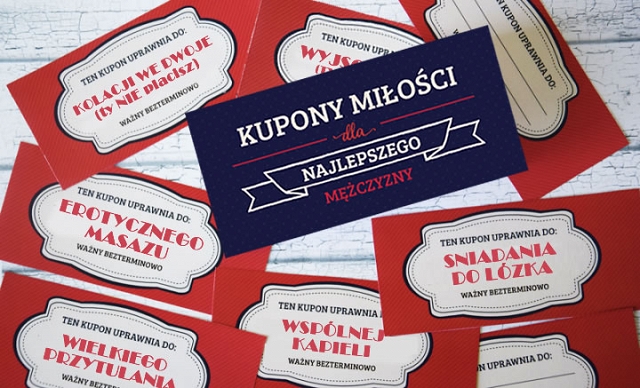 Kupony Miłości PREZENT DLA NIEGO CHŁOPAKA