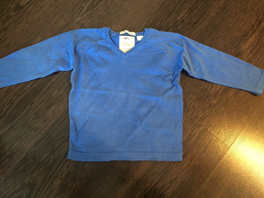 Swetr Zara nieboeski, łaty 82 cm