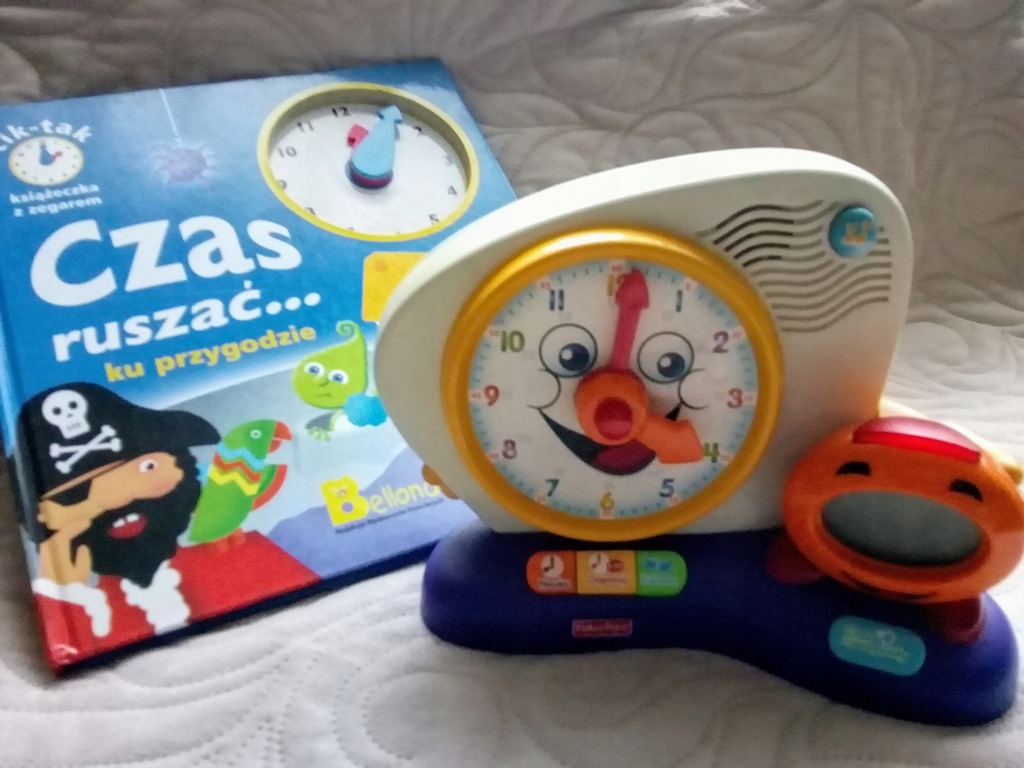 FISCHER PRICE Zegar tak tik + książeczka !