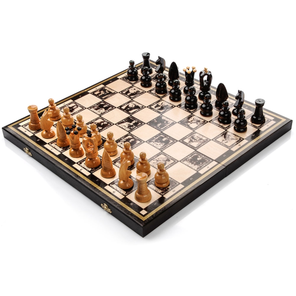 SZACHY MAGIERA KRÓLEWSKIE DUŻE 44 CM (24331)