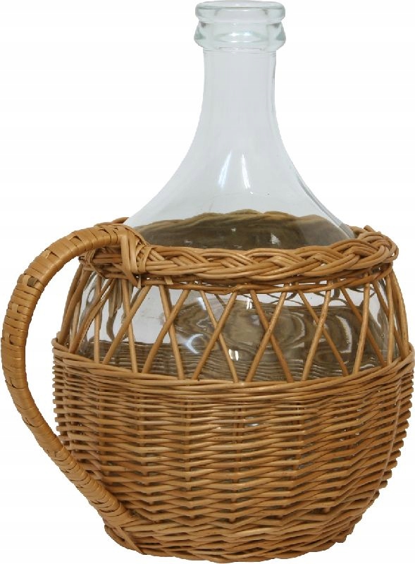 GĄSIOR 5L balon butla do wina W WIKLINIE + korek