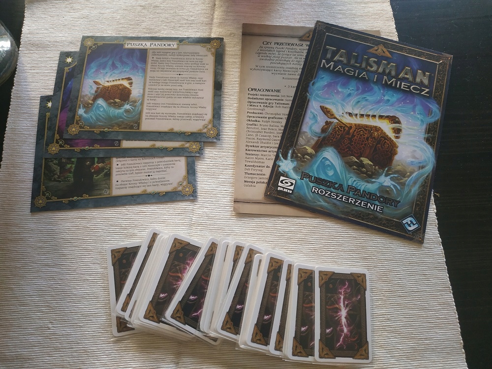 TALISMAN MAGIA I MIECZ PUSZKA PANDORY BCM TALIZMAN