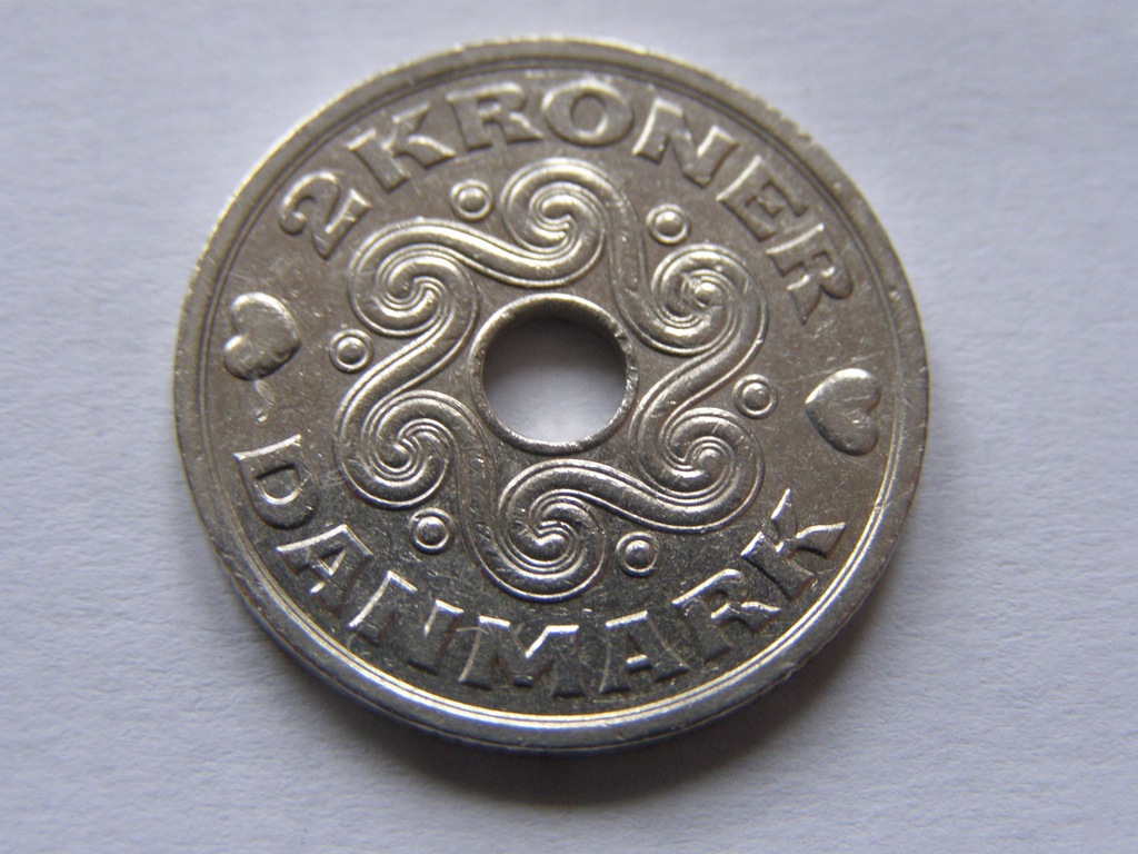 DANIA DENMARK 2 KRONER 1992 ROK !!!!!!!!
