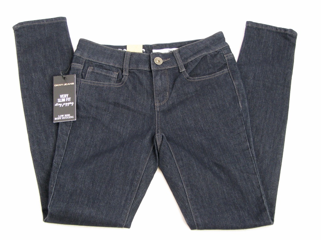 DKNY Donna Karan jeansy jegginsy slim USA 0 D267