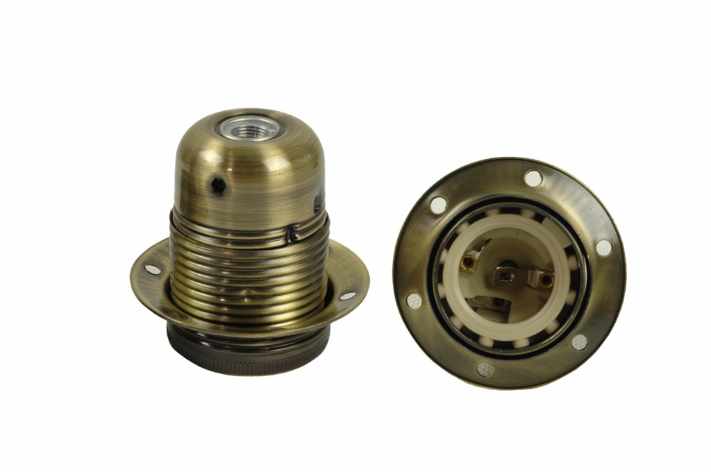 OPRAWKA METALOWA DO ŻARÓWKI KOŁNIERZEM E-27 - 7129866423 - oficjalne