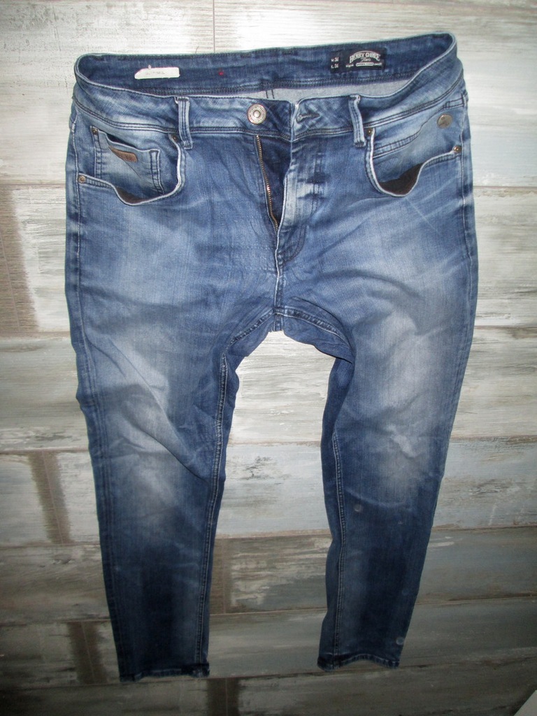 HENRY CHOICE rurki spodnie męskie jeans W34L34