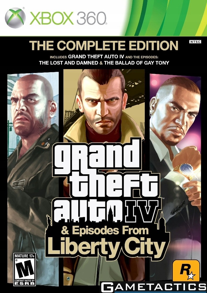 XBOX 360 ONE GTA IV COMPLETE LIBERTY CITY EPISODES