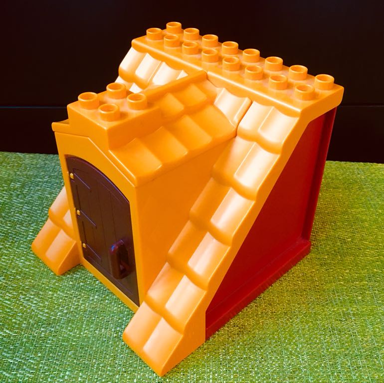 UŻYWANE LEGO DUPLO DACH PODDASZE ŻÓŁTE