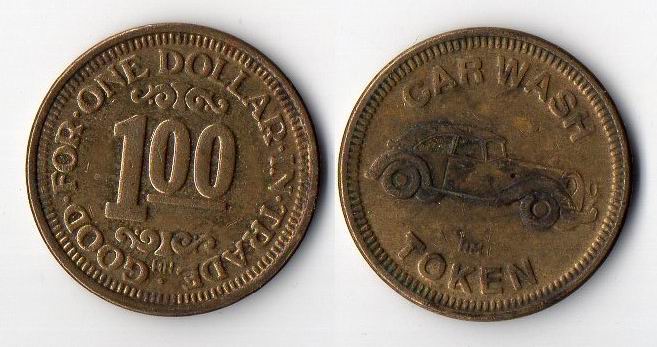 USA - ŻETON - MYJNIA SAMOCHODOWA 1 DOLLAR ODM. 1