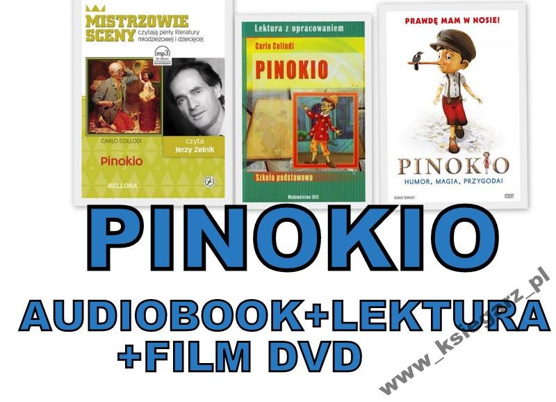 PINOKIO audiobook + Film (DVD)+LEKTURA z opracow.