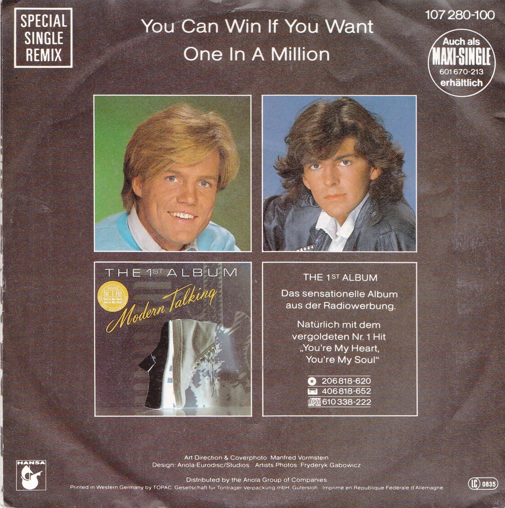 MODERN TALKING - You Can Win If You Want 7