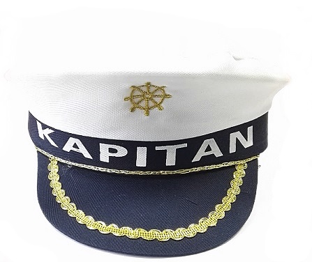 C11 CZAPKA KAPITANA marynarz kapitan kapelusz łódź