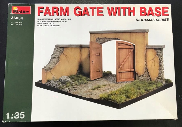 MiniArt 36034 Farm Gate with Base 1:35