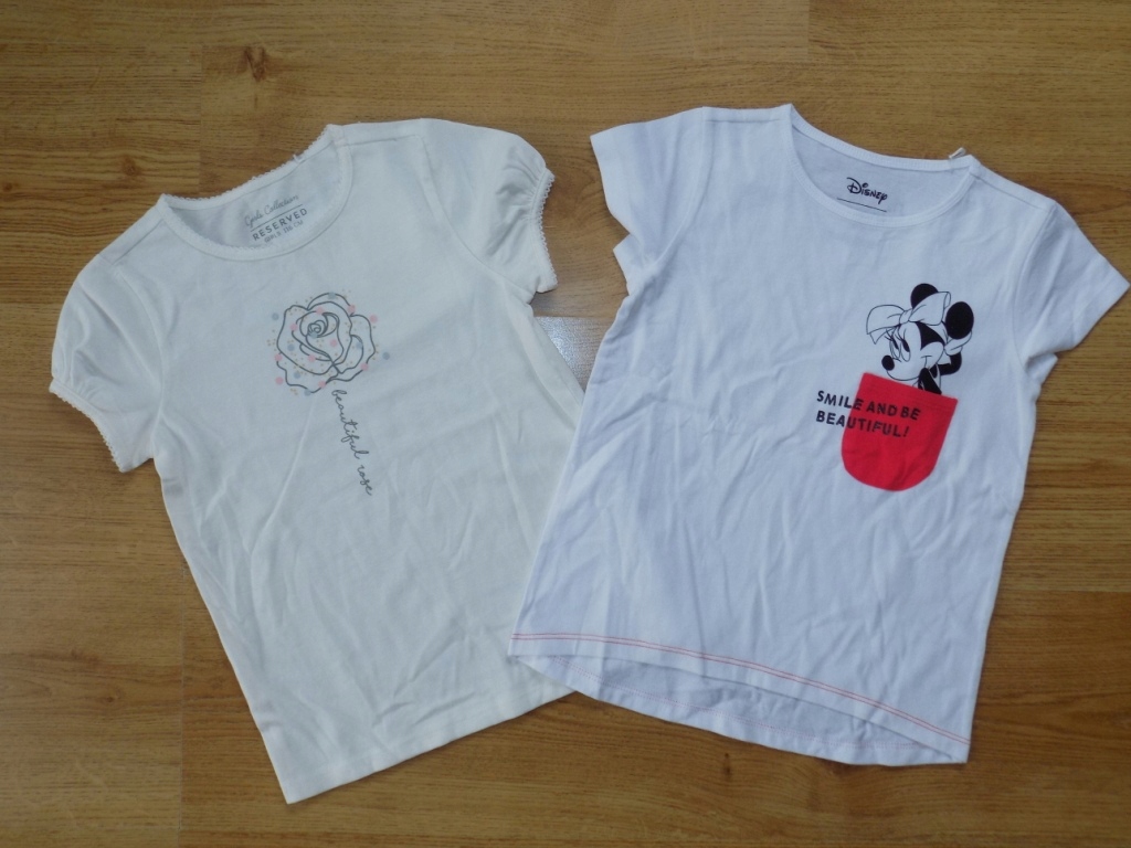 T-shirty Dziewczęce x 2szt roz.116 Reserved Disney