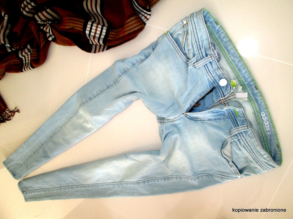 ADIDAS - SKINNY spodnie  jeans - 28 38