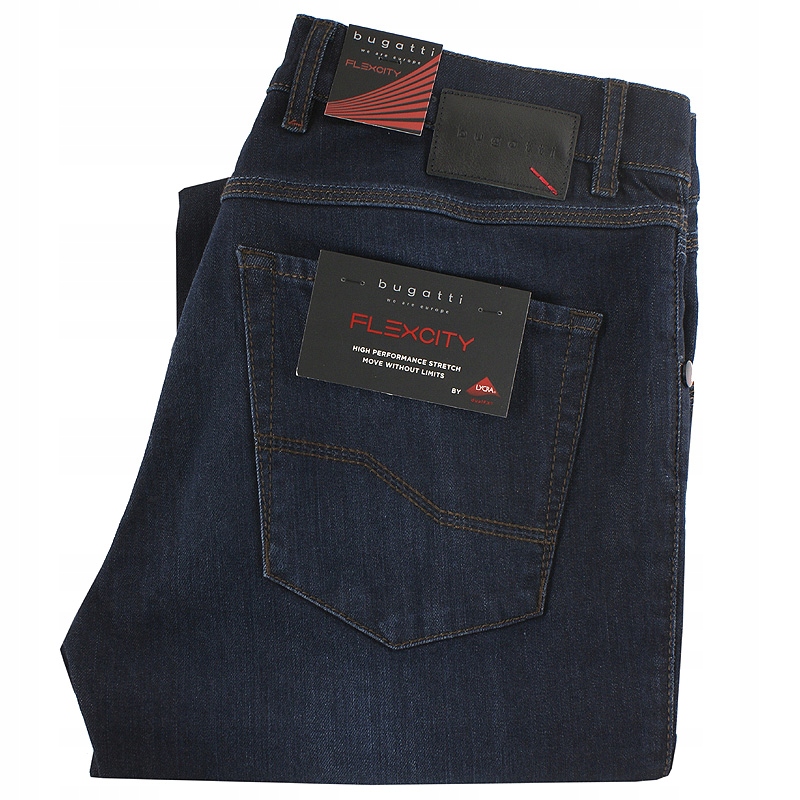 Spodnie bugatti TORONTO 76683 Ciemny Jeans 34/30