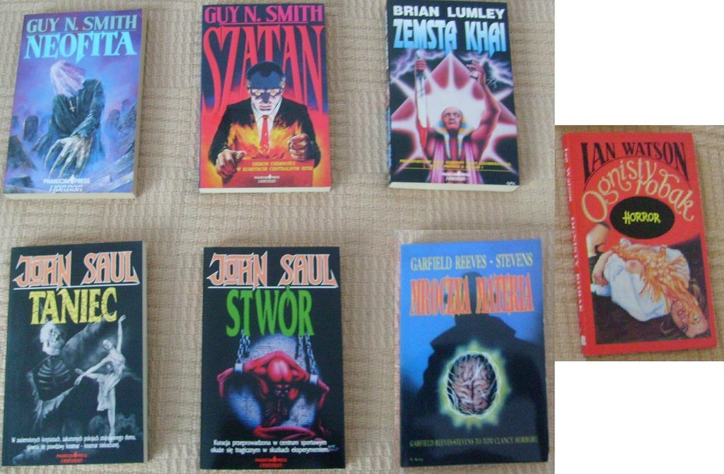 HORROR - zestaw 13 książek - lata 90 - Nowe