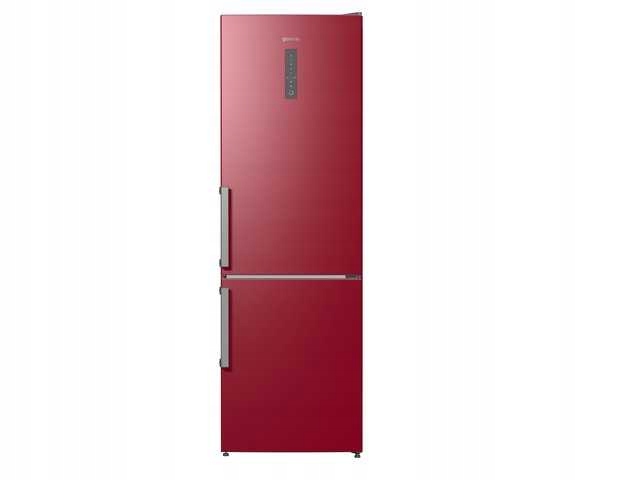 Bordowa Lodówka GORENJE NRK6192MR No Frost A++