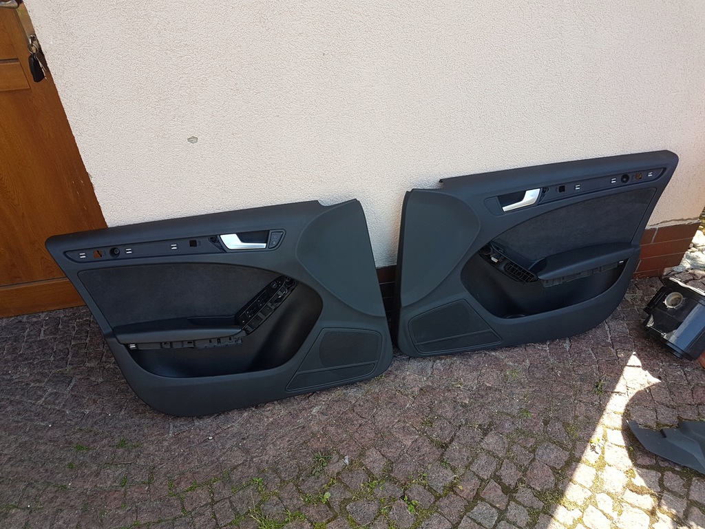 Wnętrze półskórzane Audi A4 B8 8K fotele Alcantara