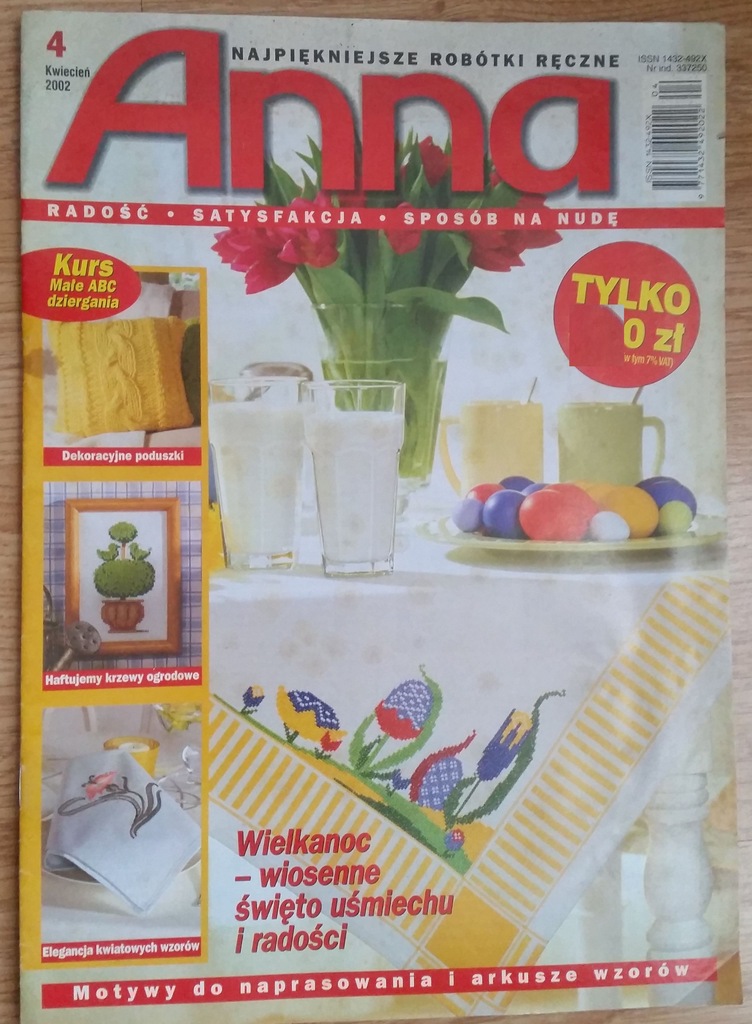 Czasopismo Anna robótki ręczne nr 4 kwiecień 2002