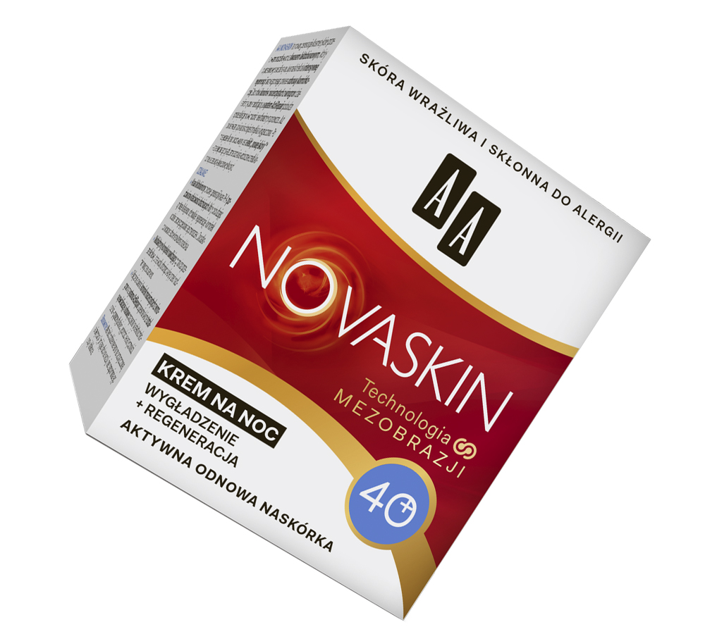 AA NOVASKIN KREM NA NOC WYGŁADZENIE 40+ 50ML