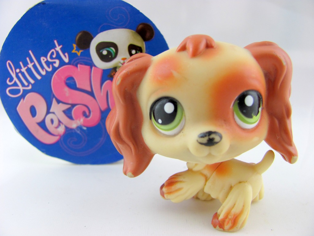 LPS pet shop cocker spaniel z puzzli piesek (128)