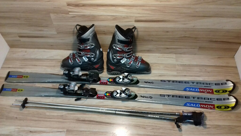 KOMPLET NARTY SALOMON170cm Buty SALOMON 29. 5cm-46