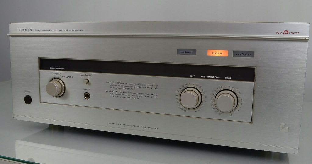 LUXMAN M-300 Audiofilska końcówka mocy