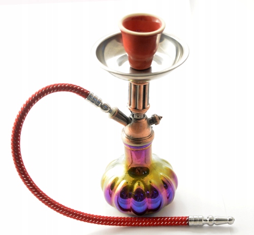 FAJKA WODNA MAŁA SHISHA 19 CM KAMELEON + SZCZYPCE