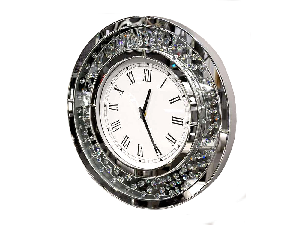 ZEGAR lustrzany diamenty kryształki 15JS0015 50x50