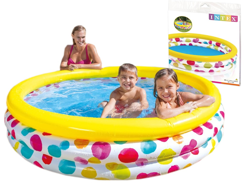 BASEN DLA DZIECI DMUCHANY BRODZIK 114 cm Intex