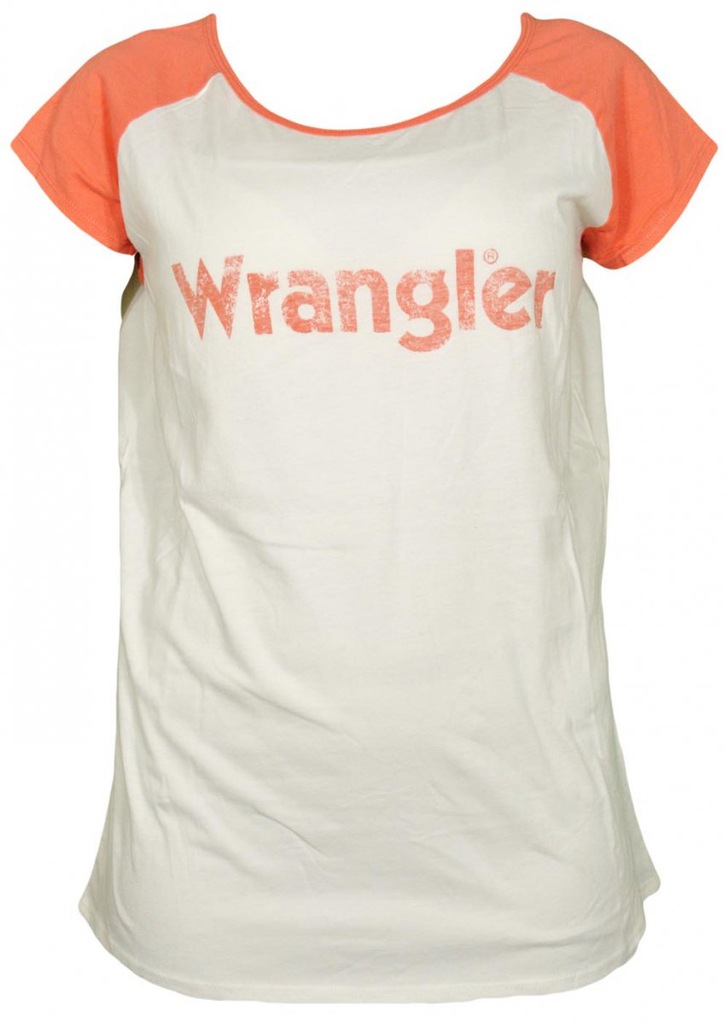 WRANGLER t-shirt damski RAGLANT s/s ORANGE _ S r36