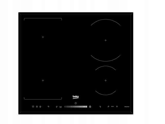 CZARNA PŁYTA INDUKCYJNA BEKO HII 64505 FHT 58CM