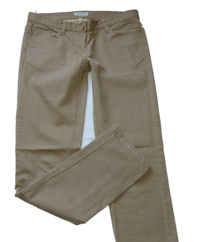7F52_spodnie damskie jeans JAK NOWE RURKI APART 38