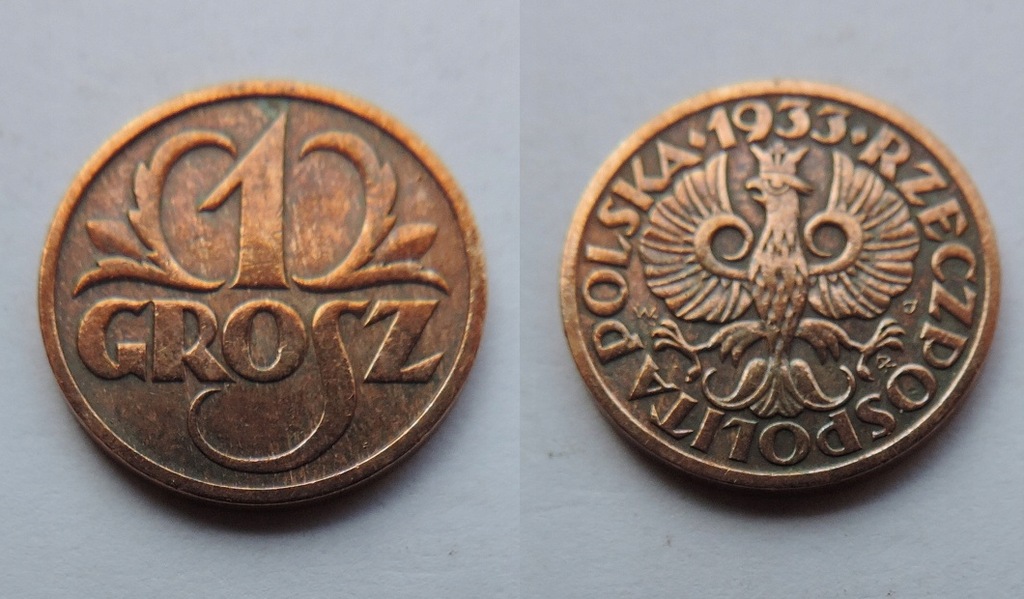 POLSKA II RP 1 GROSZ 1933