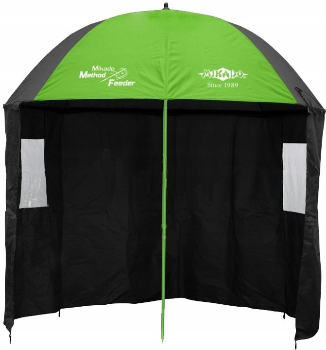 PARASOL WĘDKARSKI MIKADO Z BOKAMI 2,50m + BAZA