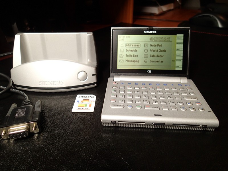 Vintage kolekcjonerski handheld Siemens IC35
