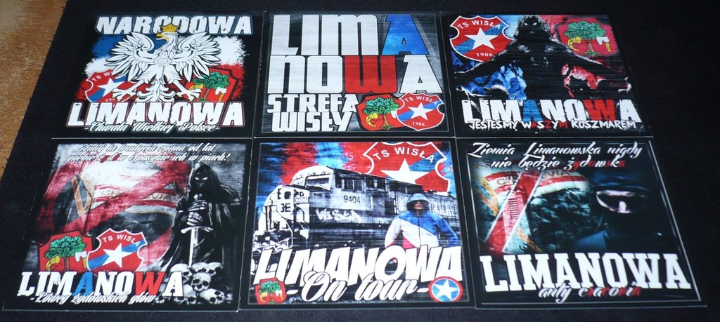 Vlepki wlepki Wisła Kraków Limanowa WRWE Ruch