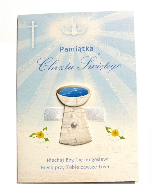 KARTKA życzenia Chrzest Święty CHRZTU religijne