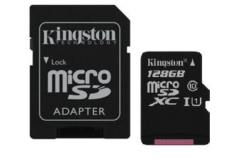 Karta pamięci microSD 128GB Canvas Select 80/10MB
