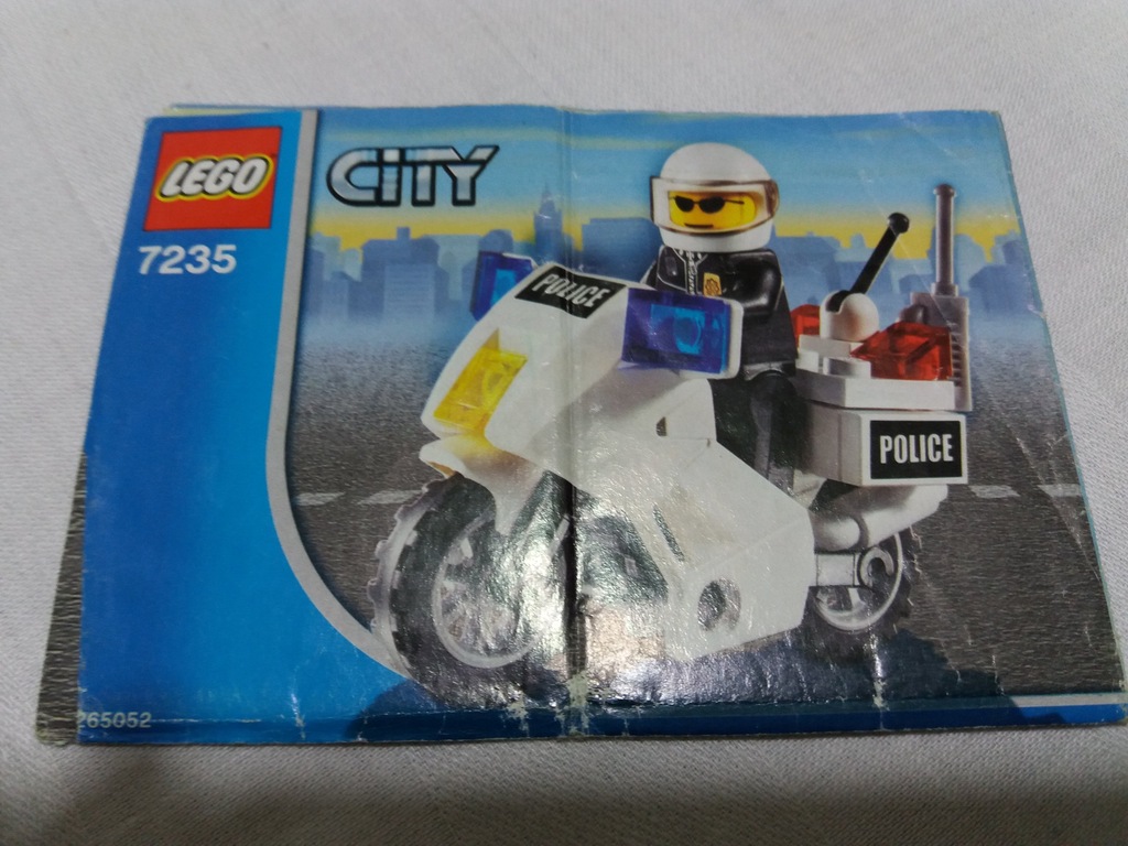 LEGO City 7235 Police Motorcycle Policja 7388341001 oficjalne