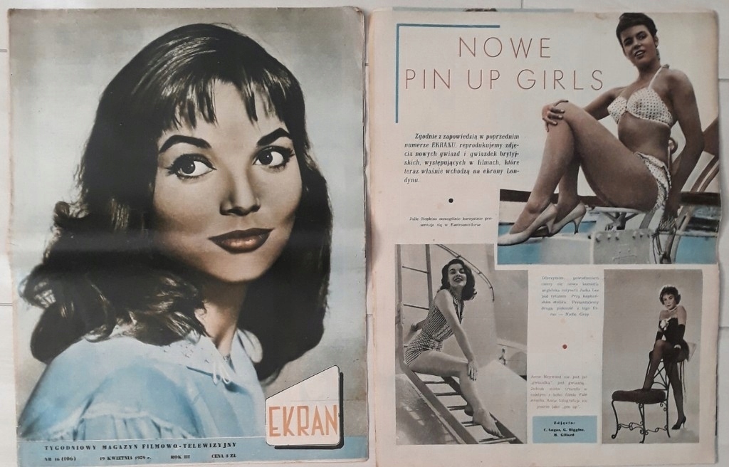 Pin Up Girls Ekran 1959r 2 egz.