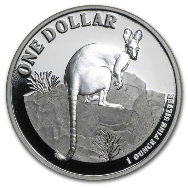 Australia 2010 1 $ Kangur uncja Ag - Yellow-Footed