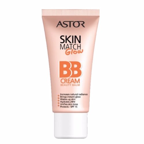 ASTOR Skin Match Glow BB Cream Krem 100 IVORY