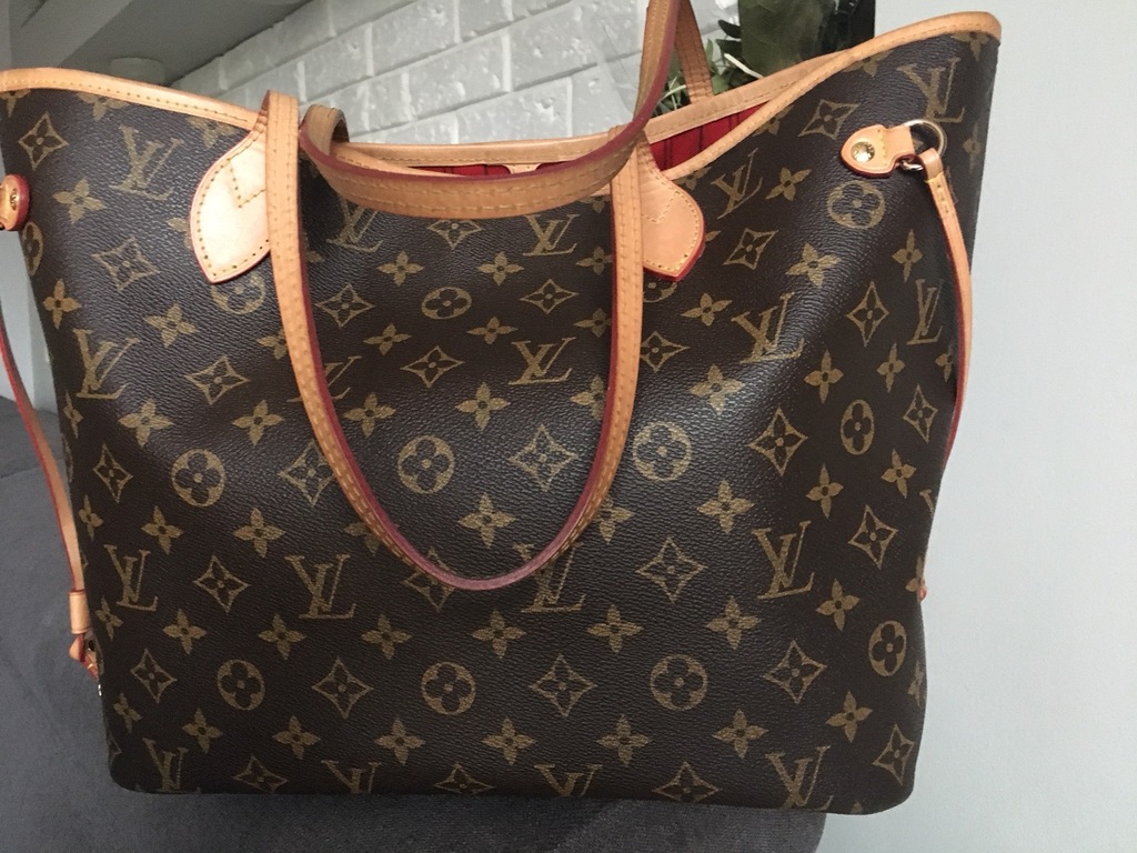 LOUIS VUITTON NEVERFULL MM MONOGRAM - ORYGINAŁ - 5618376740 - oficjalne  archiwum Allegro