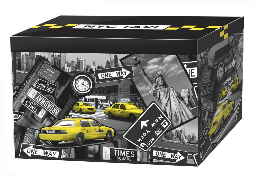 pudełko kartonowe ozdobne 45x30x21 MIASTA NEW YORK