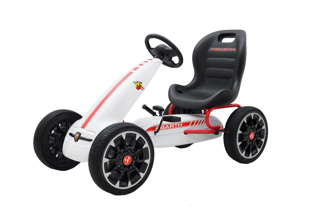 GOKART NA PEDAŁY ABARTH LICENCJA MIĘKKIE KOŁA EVA